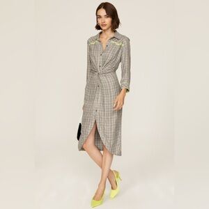 LE SUPERBE To- A -T Boyfriend Baller Dress with a Tsist front💚 sz 10